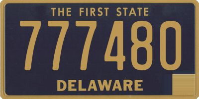 DE license plate 777480