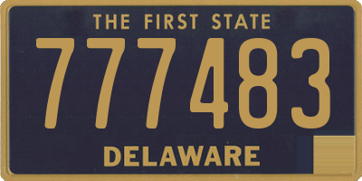 DE license plate 777483
