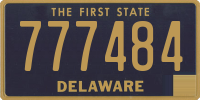 DE license plate 777484