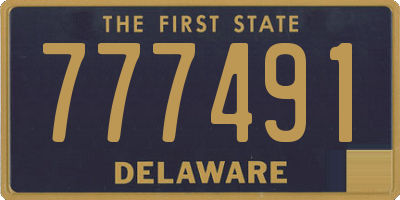 DE license plate 777491