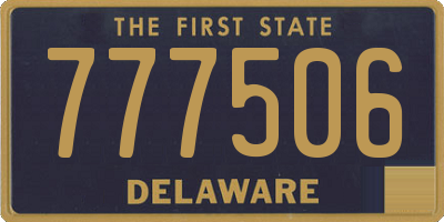 DE license plate 777506