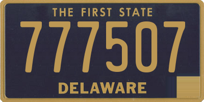 DE license plate 777507