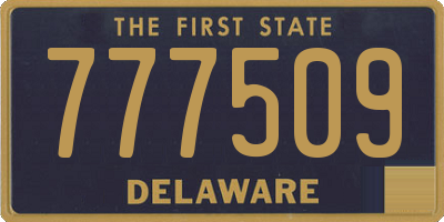 DE license plate 777509