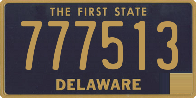 DE license plate 777513