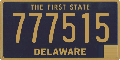 DE license plate 777515