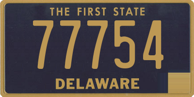 DE license plate 77754