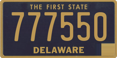 DE license plate 777550