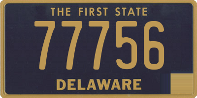 DE license plate 77756