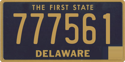 DE license plate 777561