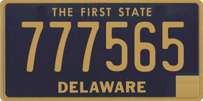 DE license plate 777565