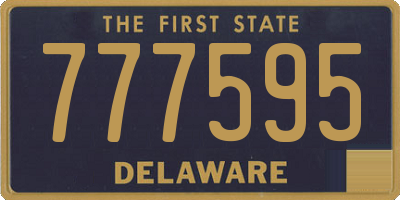 DE license plate 777595
