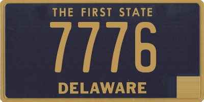 DE license plate 7776