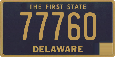 DE license plate 77760