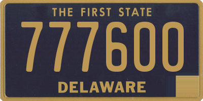 DE license plate 777600