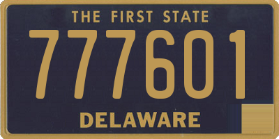 DE license plate 777601