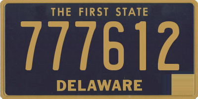 DE license plate 777612