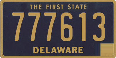 DE license plate 777613