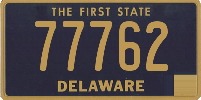 DE license plate 77762