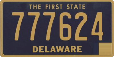 DE license plate 777624