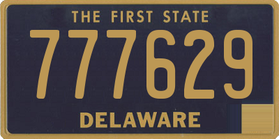 DE license plate 777629