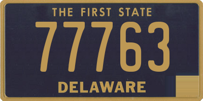 DE license plate 77763