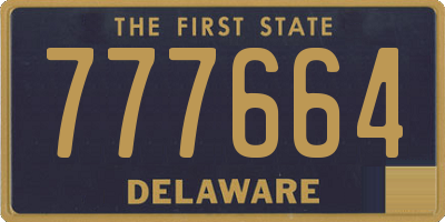 DE license plate 777664