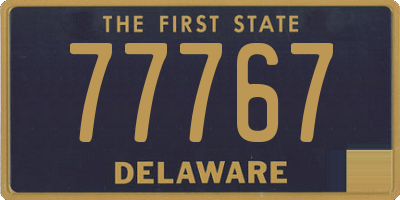 DE license plate 77767