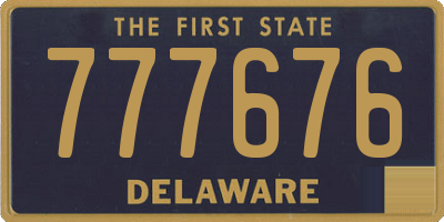 DE license plate 777676