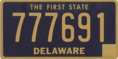 DE license plate 777691