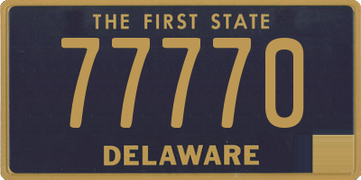 DE license plate 77770