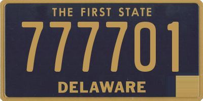 DE license plate 777701