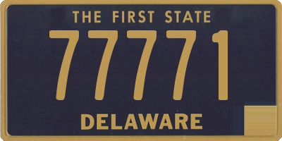 DE license plate 77771
