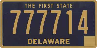 DE license plate 777714