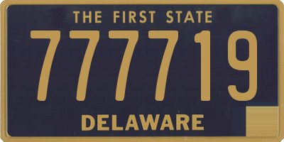 DE license plate 777719