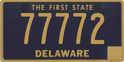DE license plate 77772