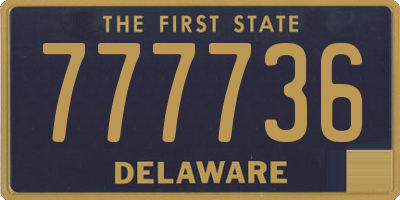 DE license plate 777736
