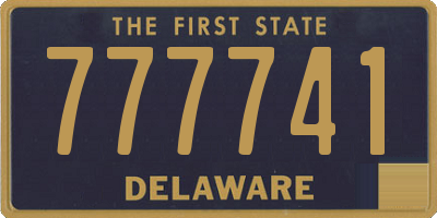 DE license plate 777741