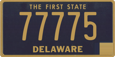 DE license plate 77775