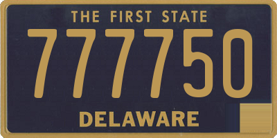 DE license plate 777750
