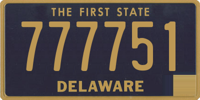 DE license plate 777751
