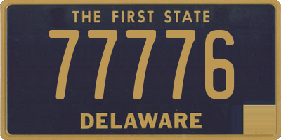 DE license plate 77776