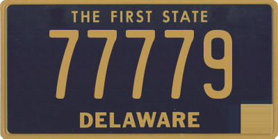 DE license plate 77779