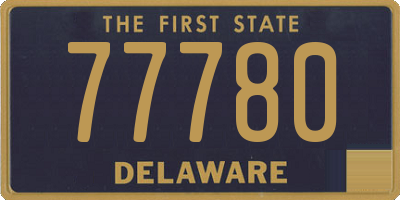 DE license plate 77780