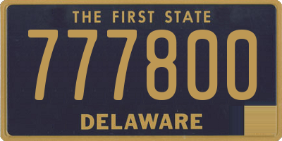 DE license plate 777800