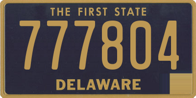 DE license plate 777804