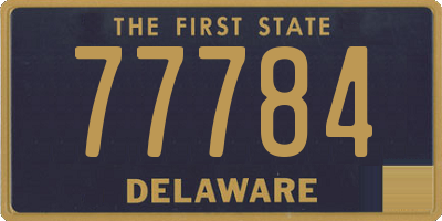 DE license plate 77784