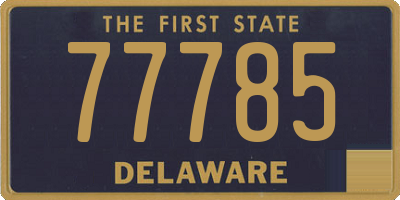 DE license plate 77785