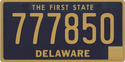 DE license plate 777850