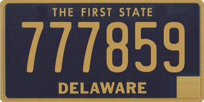 DE license plate 777859