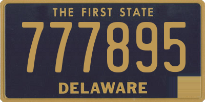 DE license plate 777895